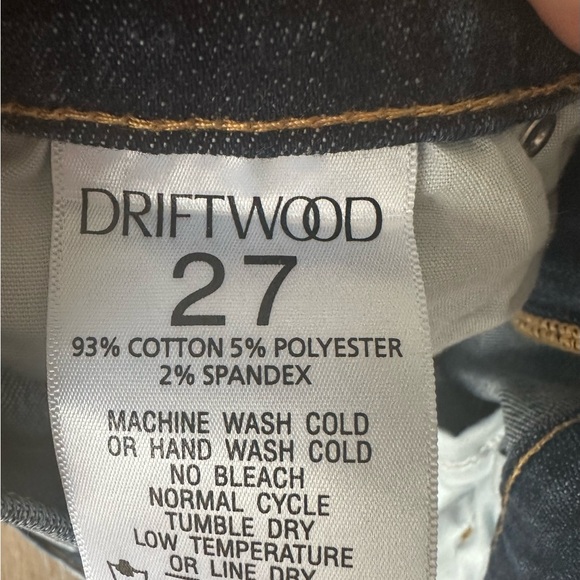 Driftwood Kelly Embroidered Jeans, pre-loved Size 27 with custom cut hem - Picture 5 of 12